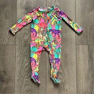 Bums & Roses Extra-Roar-Dinary Dinosaur Bamboo Newborn Footie